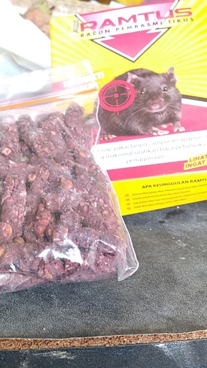 Racun Tikus Ramtus Asli Alami Mati Kering Tidak Bau Pembasmi Pengusir Tikus Super Paling Ampuh 5pack