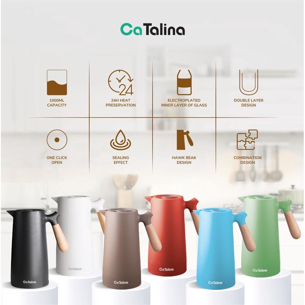 Jual Catalina Termos Air Panas Liter Teko Air Panas Tempat