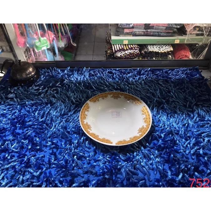 Termantab] Piring Kecil Keramik Putih Motif Emas - Piring Tatak Cantik Serbaguna