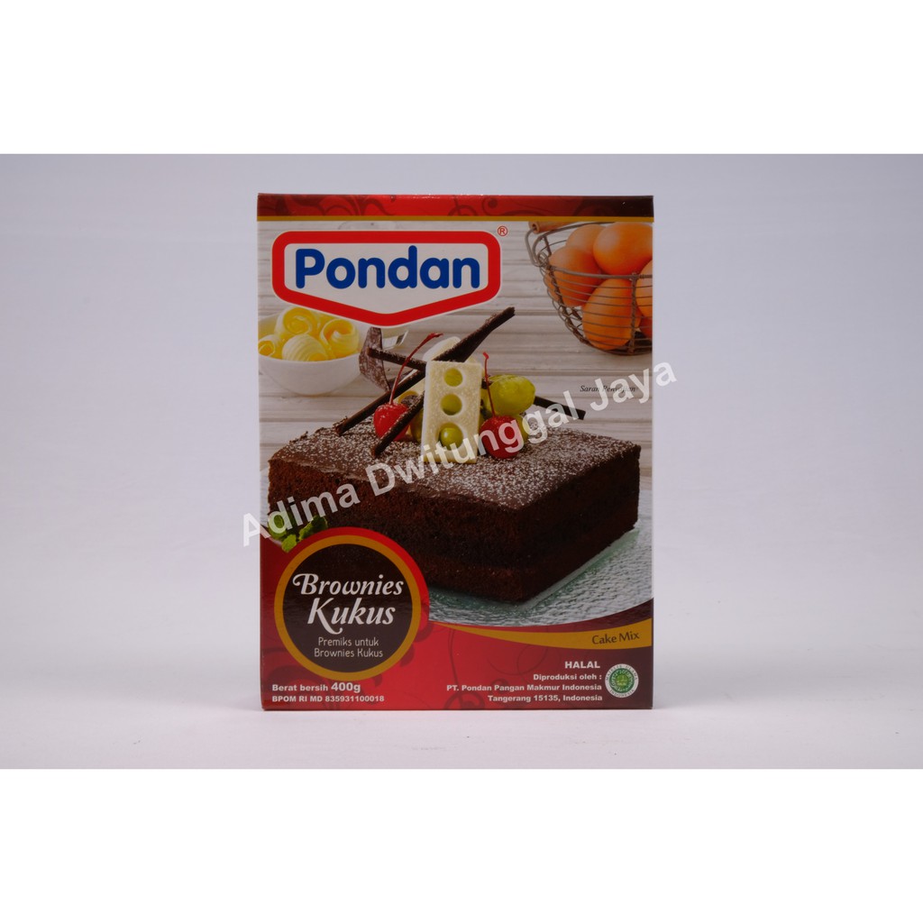 Pondan Brownies Kukus 400 gr