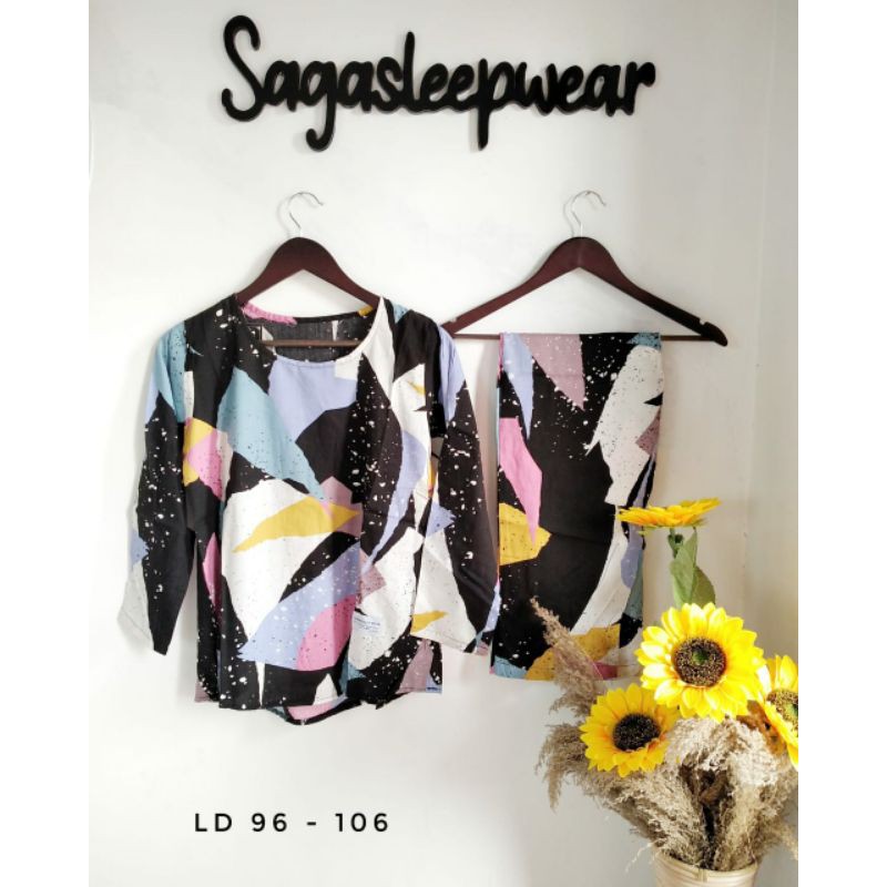 BAJU TIDUR STELAN WANITA BAHAN KATUN RAYON