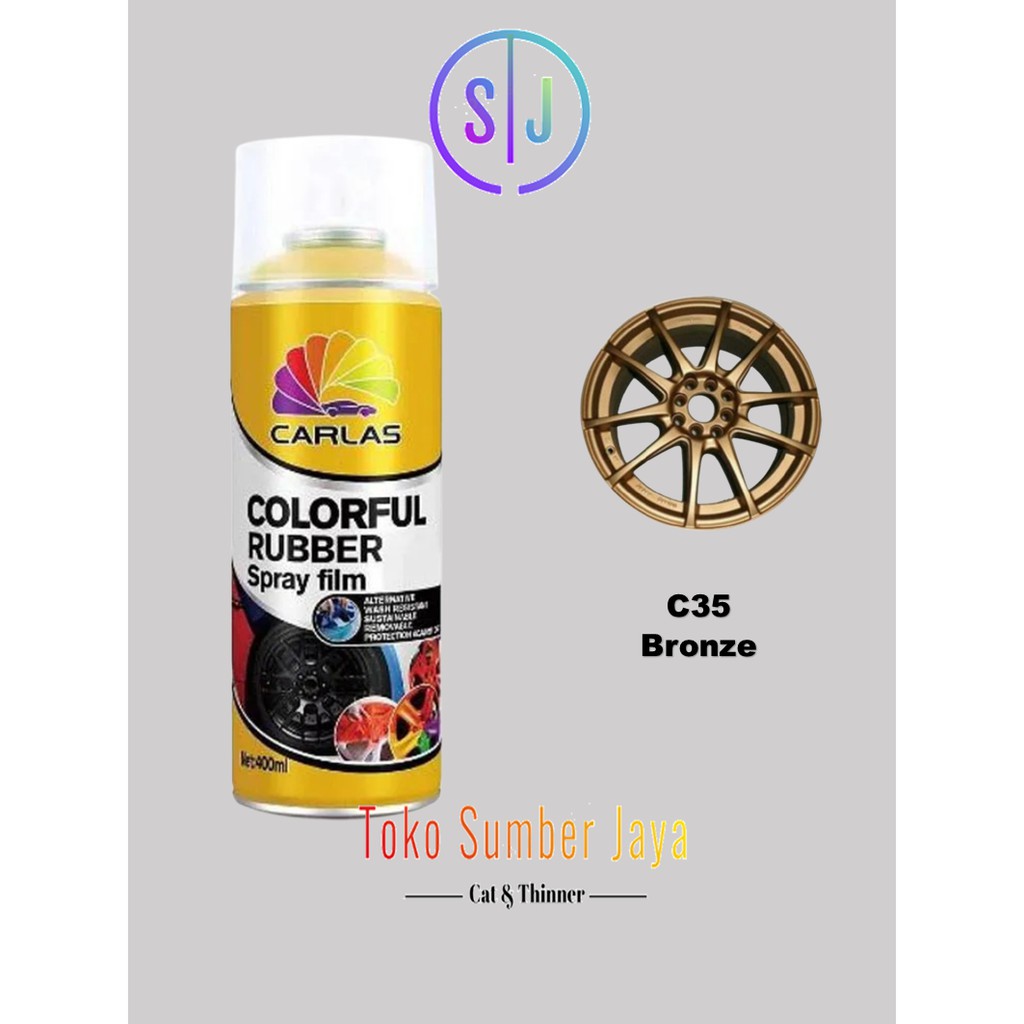 Cat Semprot Carlas Rubber Paint (Bronze C35) - Cat Velg Karet