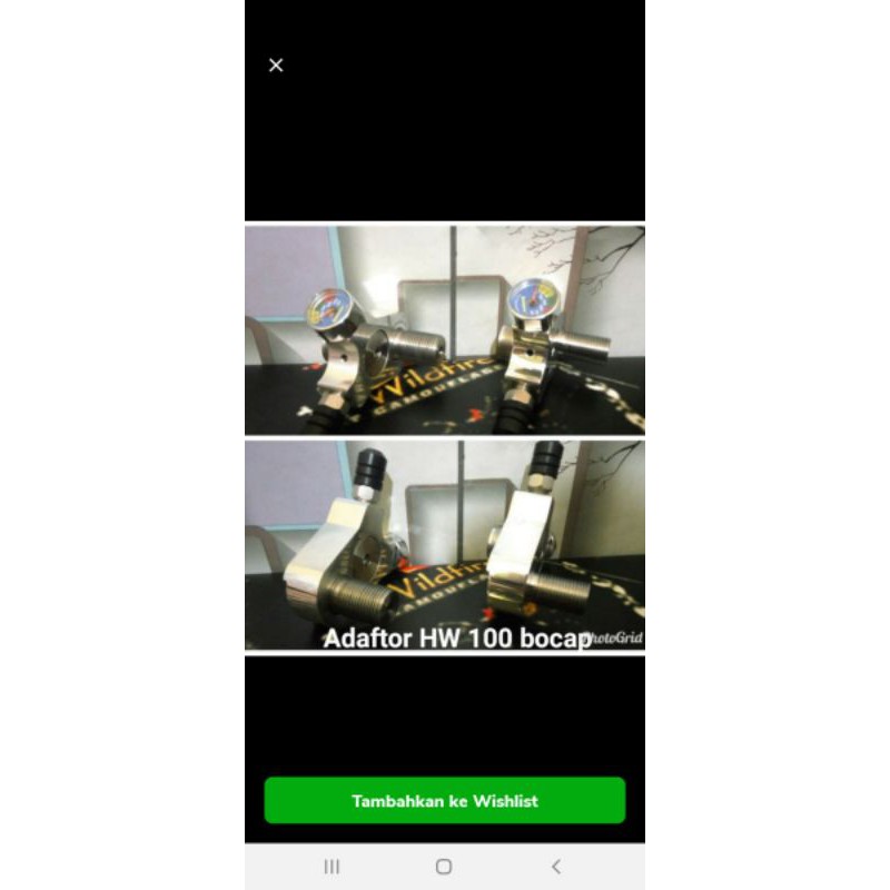 adafter Y plus knocdown atau buka lepas tabung HW100