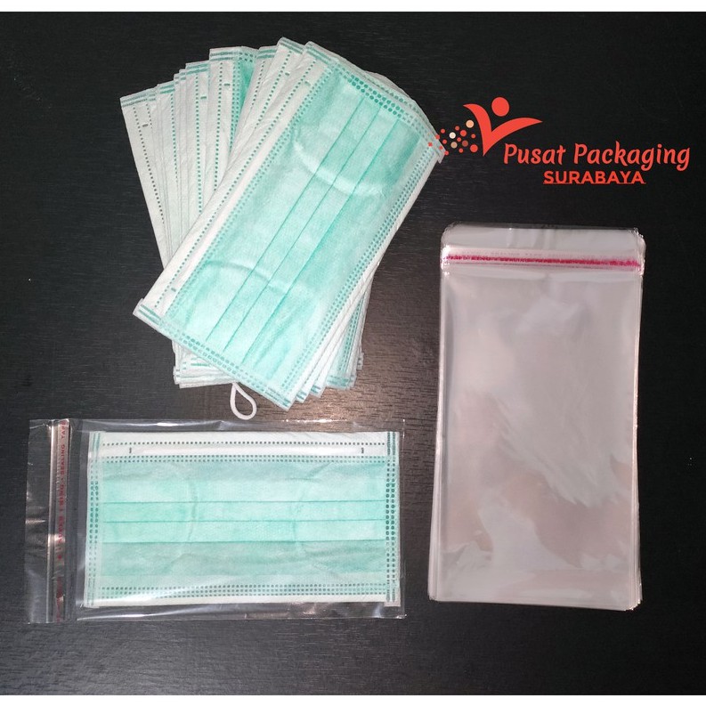 

Plastik OPP MASKER 11x18 18 MIC / Roti / Souvenir / Kaos Kaki / Aksesoris dll isi 100 lbr
