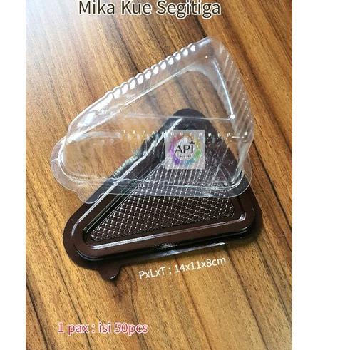 EQ3|4Q ISI 50PCS Mika Kue Segitiga / Mika Kue Tart / Mika Tart Slice / Mika Tart Segitiga,.,.