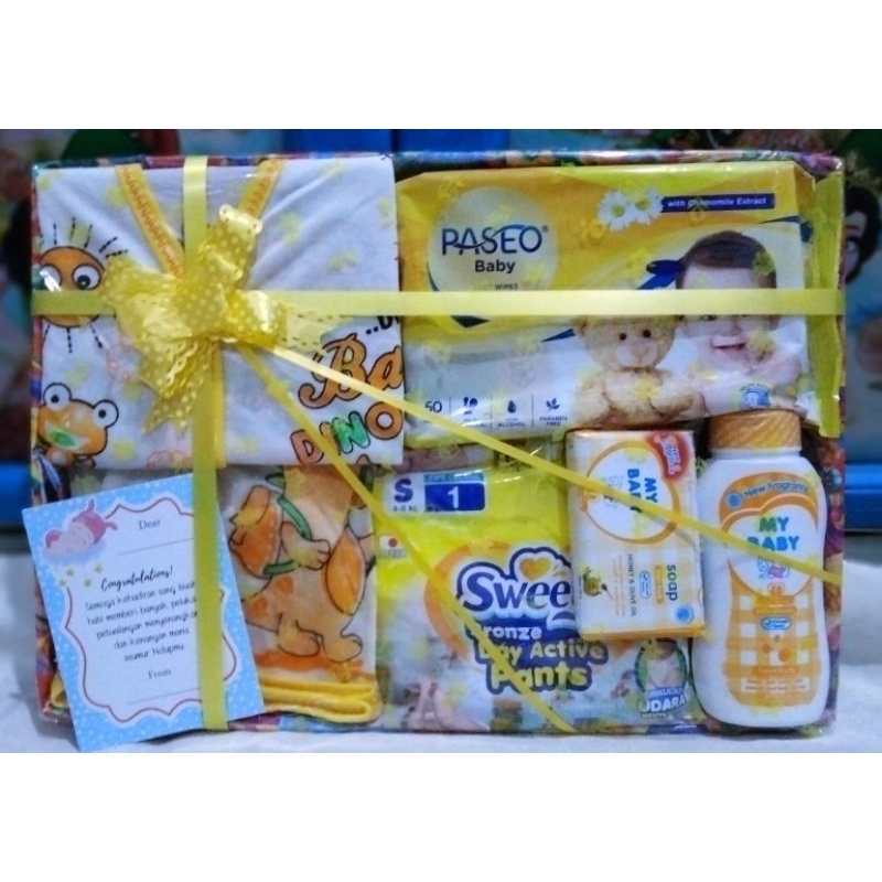 HAMPERS BAYI/kado bayi baru lahir FREE KARTU UCAPAN/parsel bayi/sambang bayi