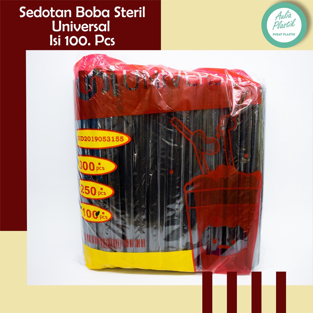 Jual Sedotan Boba Steril Universal Hitam Pcs Shopee Indonesia