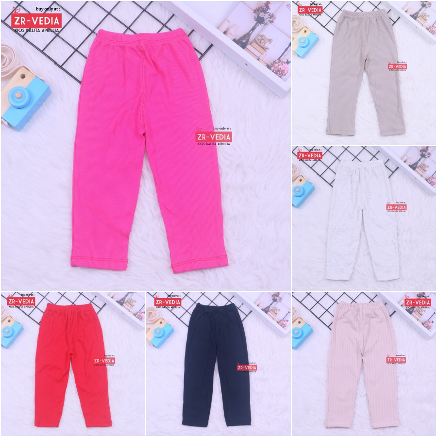 Legging Import Sheila uk 4-5 Tahun / Celana Ketat Polos Cotton Good Quality Leging Panjang Anak Perempuan