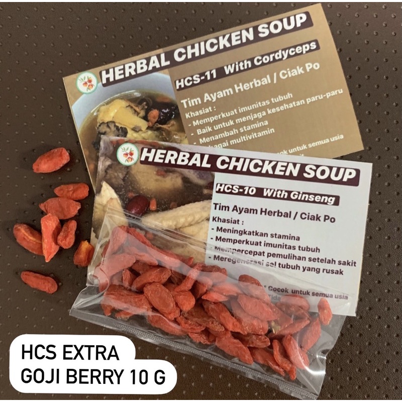 

GOJI BERRY 10 g/ HCS EXTRA / TAMBAHAN UNTUK HCS