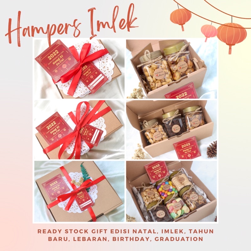 

parcel gift box lebaran/natal/wisuda/imlek hampers kue kering termurah berkualitas