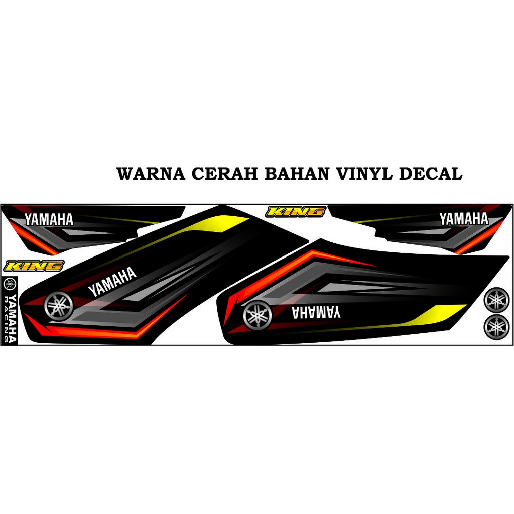 STRIPING VARIASI RX KING STICKER CUSTOM YAMAHA RX KING LIS NGO STRIPING RACING CUSTOM KING