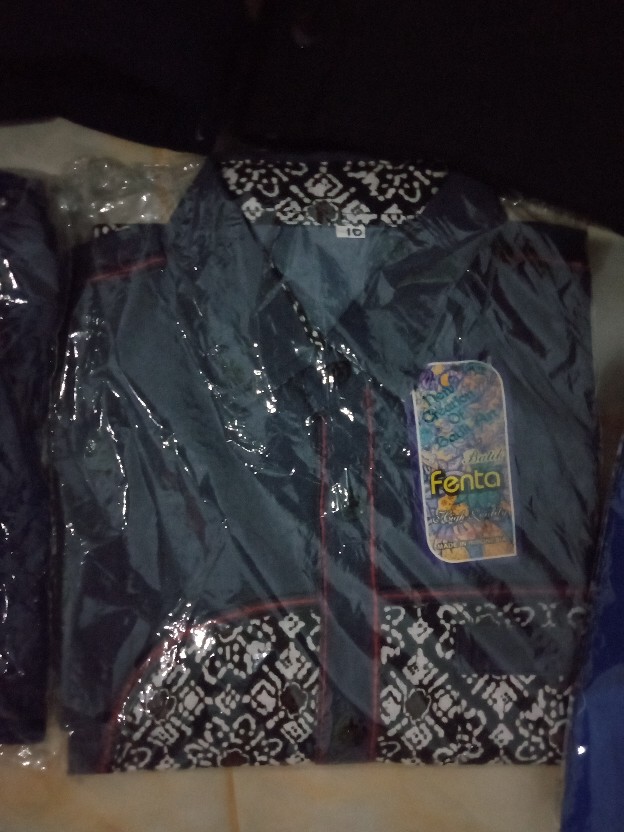 Batik Anak Cowok Kombinasi Lengan Pendek Model Jangkis