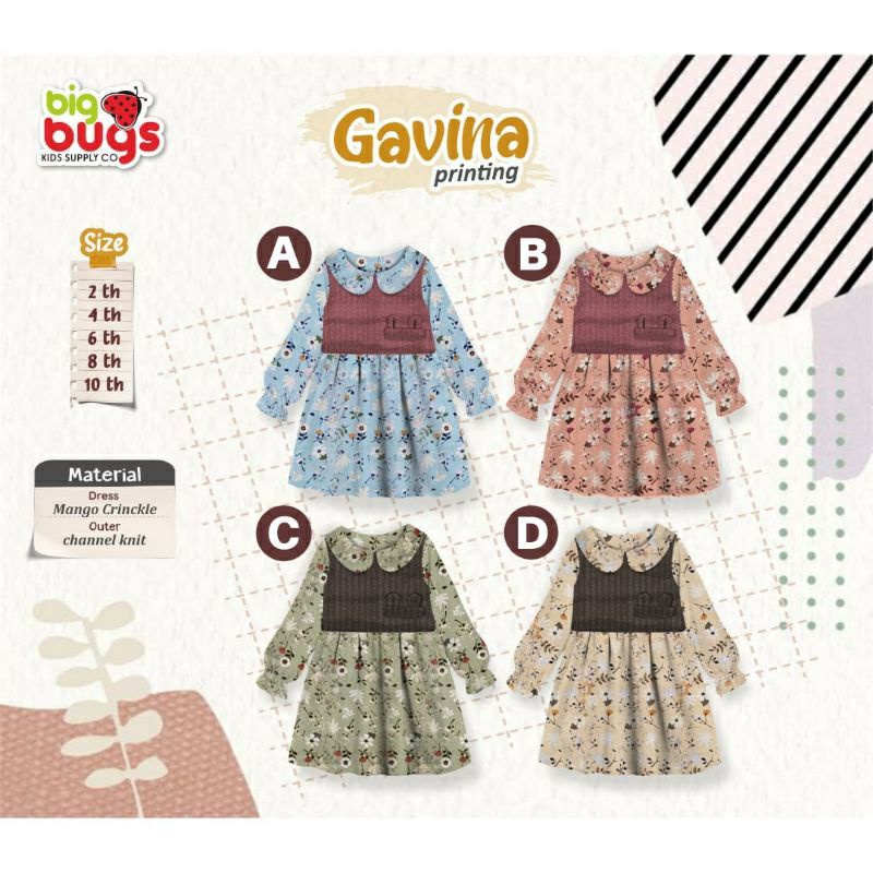 Gavina Printing Dress