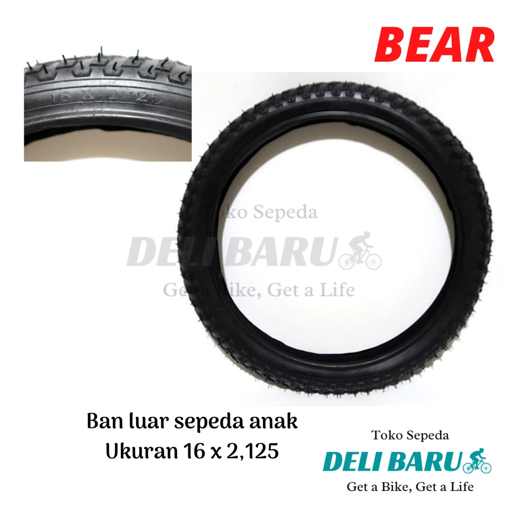 Bear Ban luar 16 x 2.125 sepeda anak