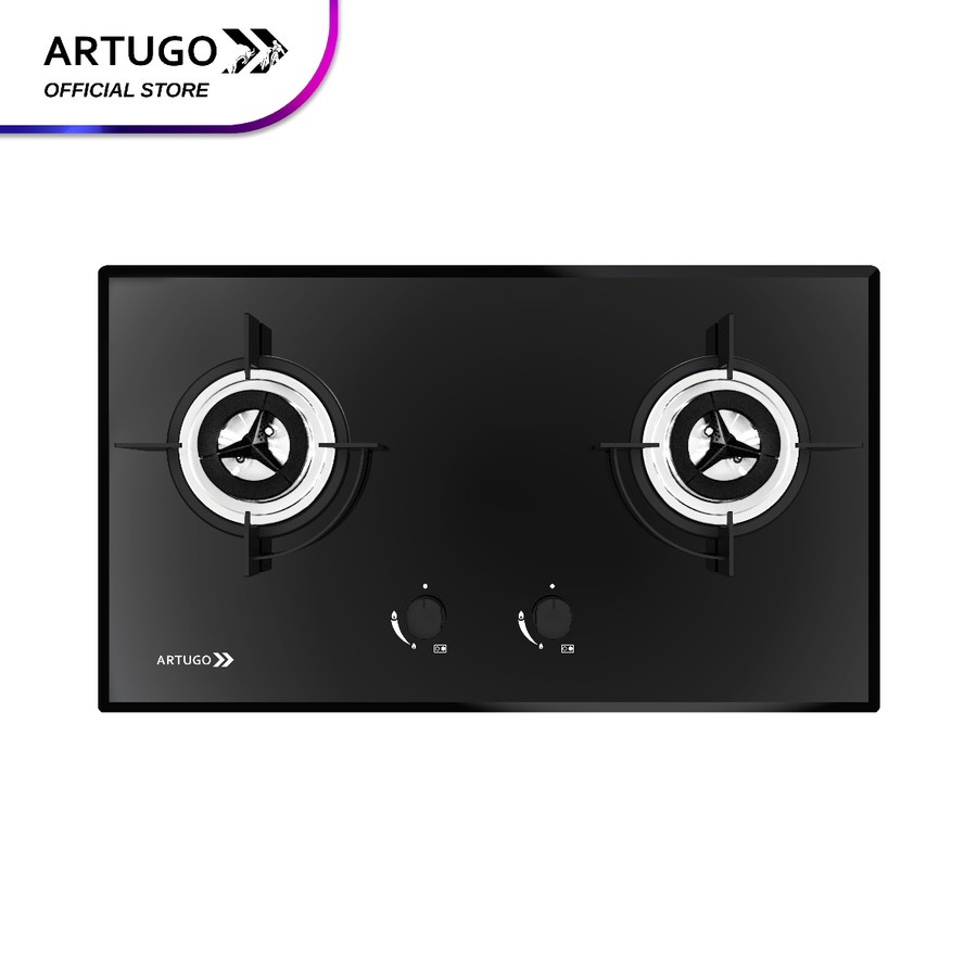 Artugo Built In Glass Gas Hob/Kompor Tanam Gas AH 2725 BB Panjang 75cm