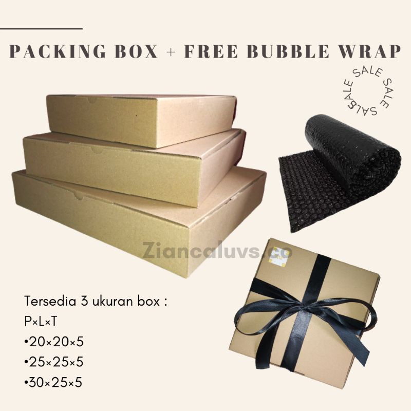 [READY STOCK] PACKING BOX + FREE BUBBLEWRAP