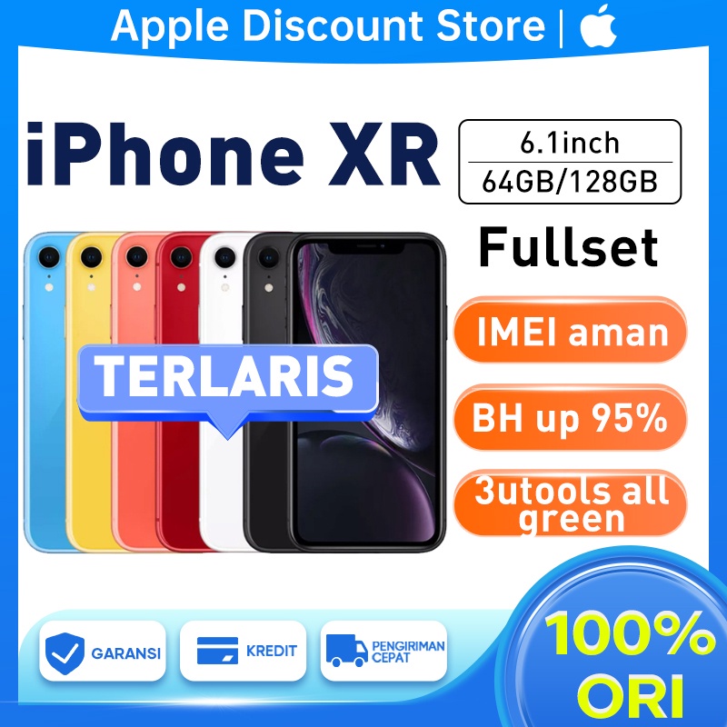 iPhone XR 256GB/128GB/64GB BEKAS ORIGINAL bh up 95% | MULUS FULLSET Second original 100%