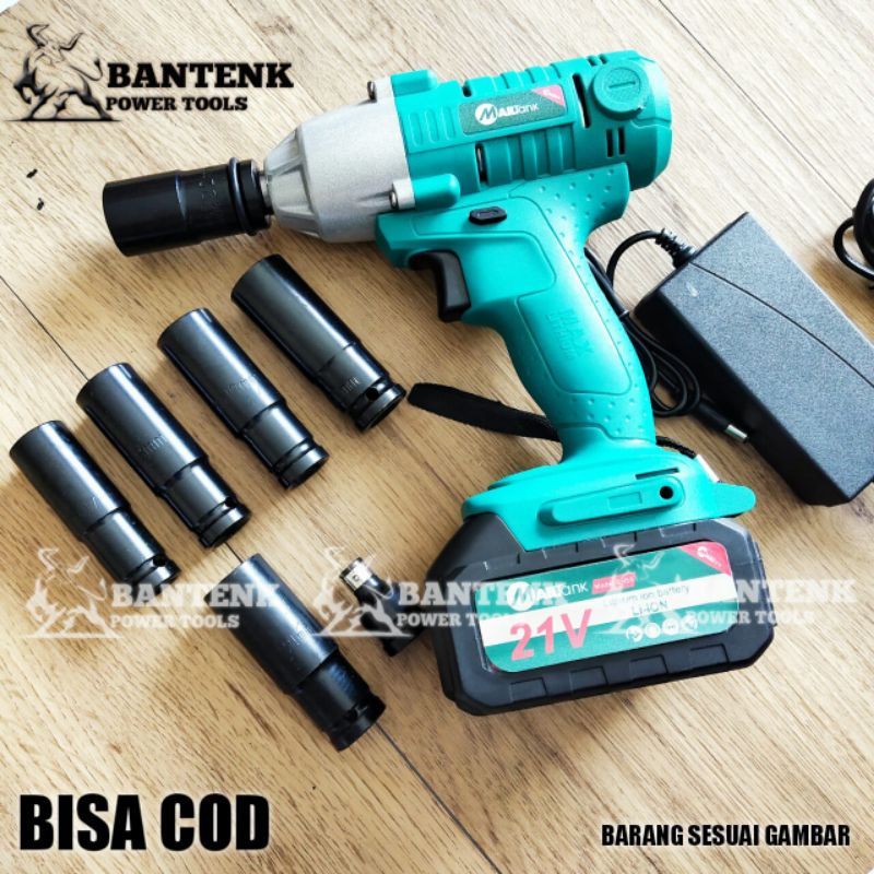 MESIN BOR IMPACT WRENCH CORDLESS SH53B MAILTAK. BOR BUKA PASANG BAUT RODA CVT. BOR BENGKEL BOR 21VMA