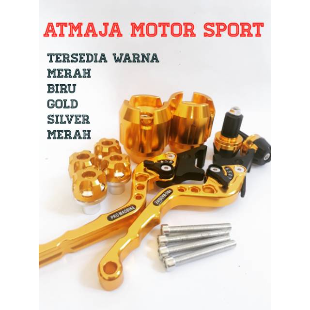 JALU AS RODA-JALU STANG-MONEL SPAKBOR-HANDLE CNC YAMAHA NMAX PAKET VARIASI 4 ITEM