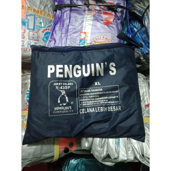 jas hujan jaket celana penguin