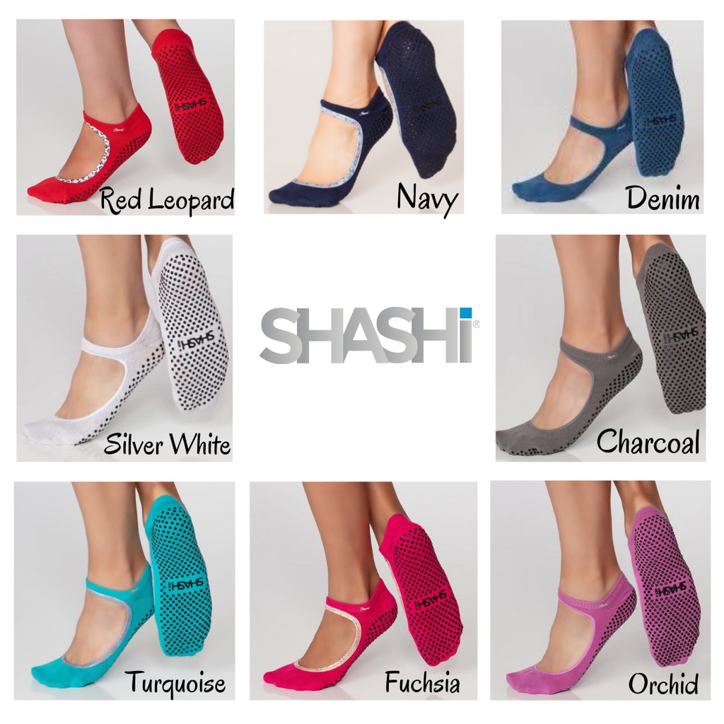 SHASHI Socks Mesh Full Ankle - Yoga Pilates Barre Ballet - Kaos Kaki Olahraga Grip Original Ori