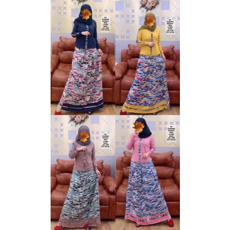 one set loreng by inayah / one set rok / gamis inayah