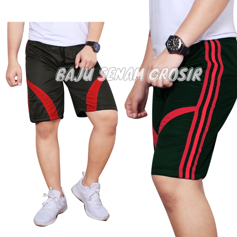 Celana Pendek Olahraga Pria Dewasa Santai Kolor Selutut BBS004