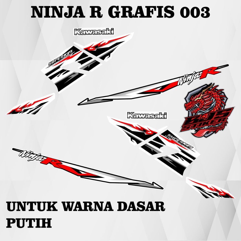 [COD] stiker sticker striping ninja r ninja ss grafis 003