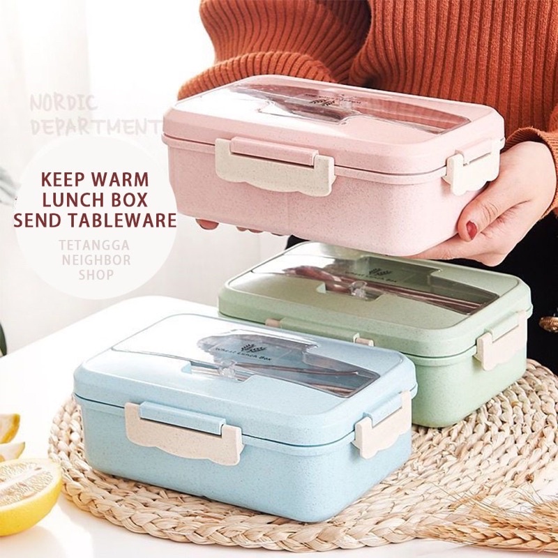 [ACQ] Tempat Makan Lunch Box Set Jerami-2