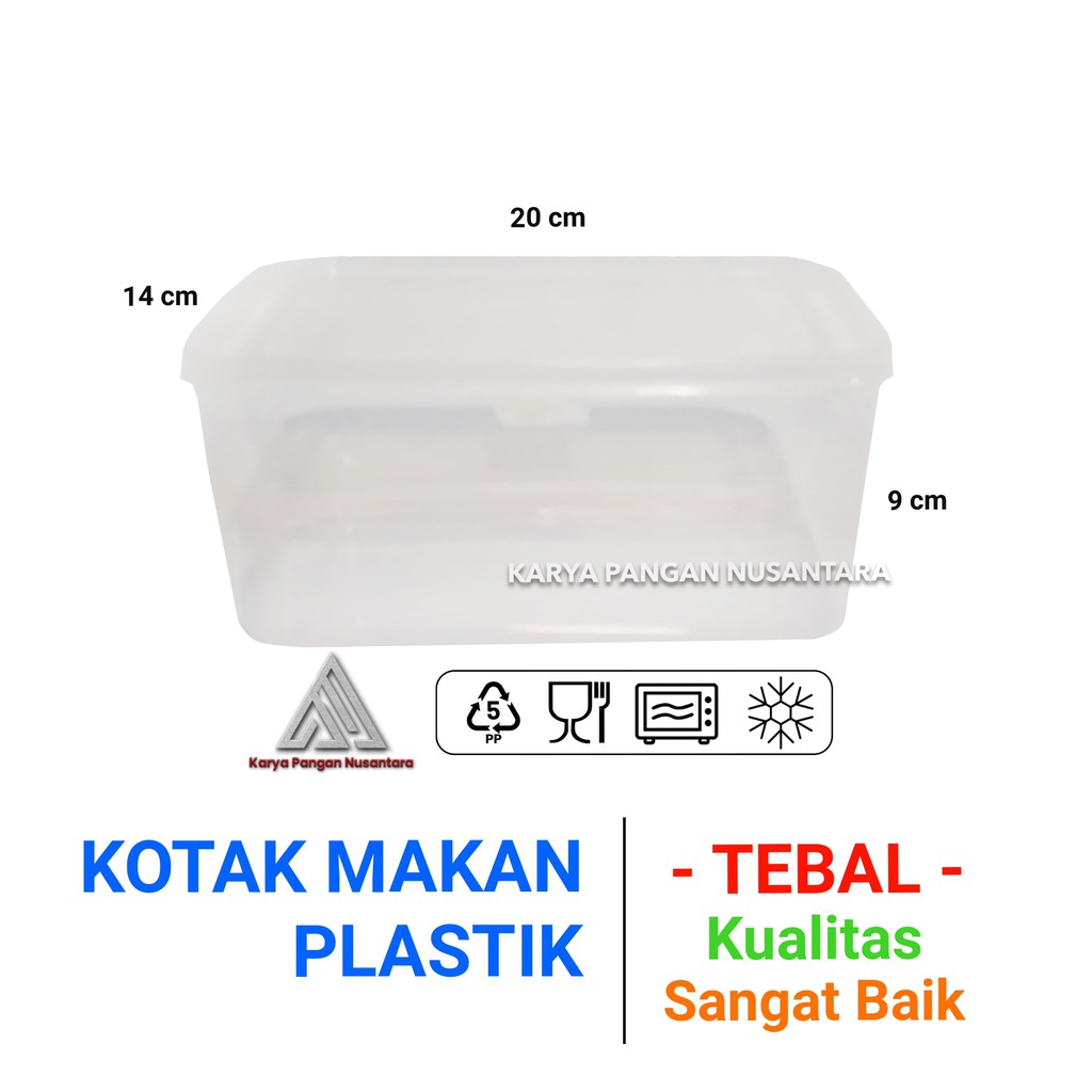 KOTAK MAKAN PLASTIK 1800 ML / FOOD CONTAINER / BOX PLASTIK MAKANAN