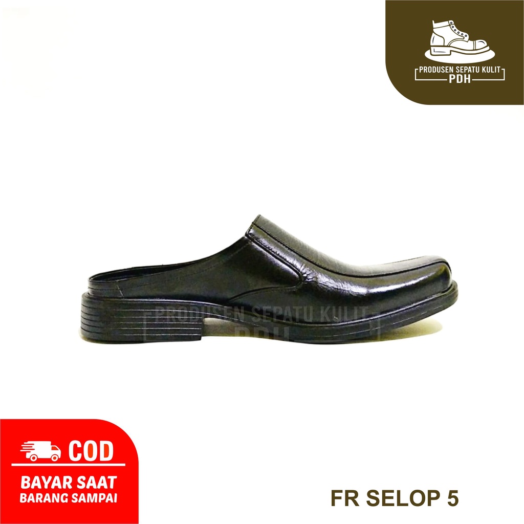 SEPATU SANDAL SLOP SELOP PRIA KULIT ASLI SEPATU BUSTONG PRIA PANTOFEL FANTOVEL PRIA