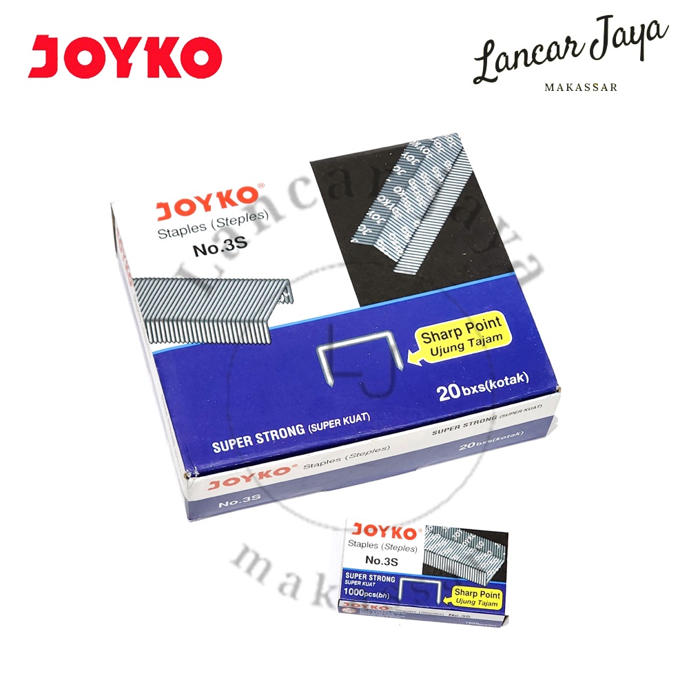 

[ 1 PACK / 20 BOX ] Isi Stapler Refill Stapler Staples Joyko No. 3S