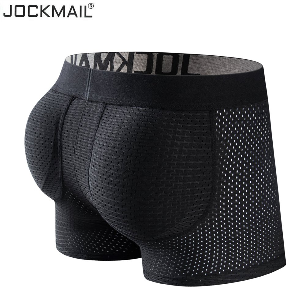 JOCKMAIL Underwear Men's Hip-Up Cotton Padded Enhancing Butt