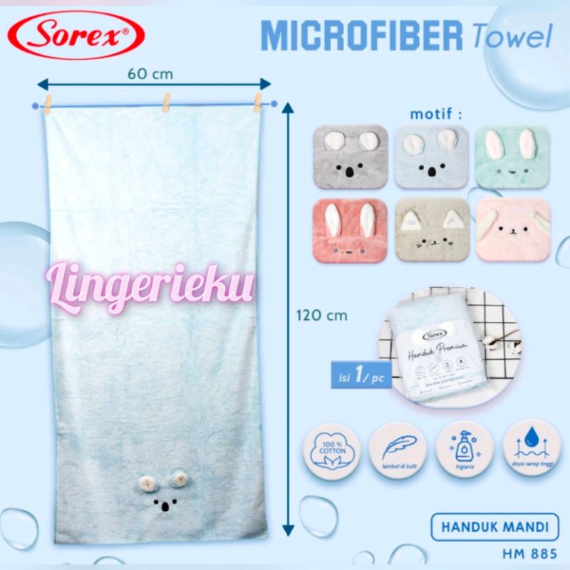 Sorex HM 885 Handuk Mandi Premium Dewasa Dan Anak Microfiber Towel