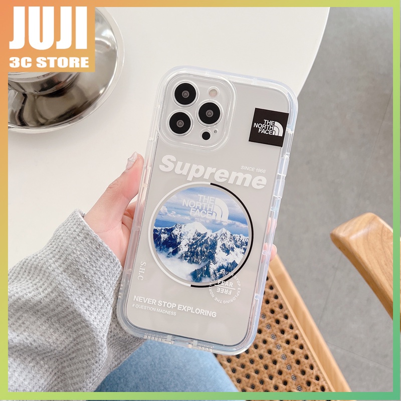 The north landscape style 360 Derajat° Soft Case Pelindung Transparan Tahan Banting Untuk iphone x xs xr xsmax 11 12 13 pro max