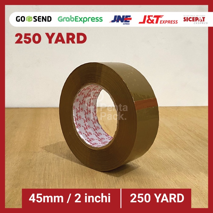 

Trendi Lakban (Jumbo) Selotip Isolasi - Bening/Coklat (45 Mm / 2" X 250 Yard) Promo