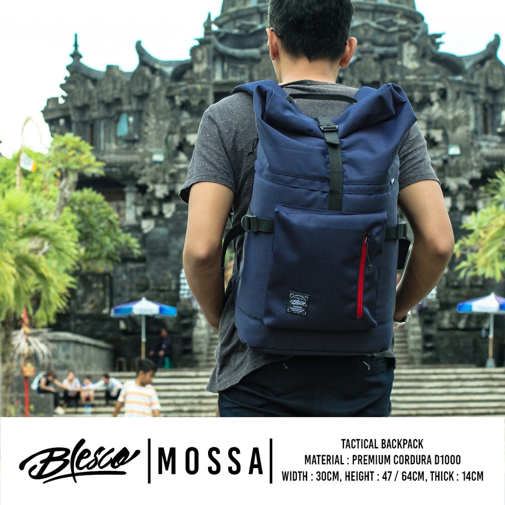 Tas Ransel Pria - Blesco Mossa - Tas Perjalanan Piknik Tas Travelling Backpack Carrier Tas Punggung