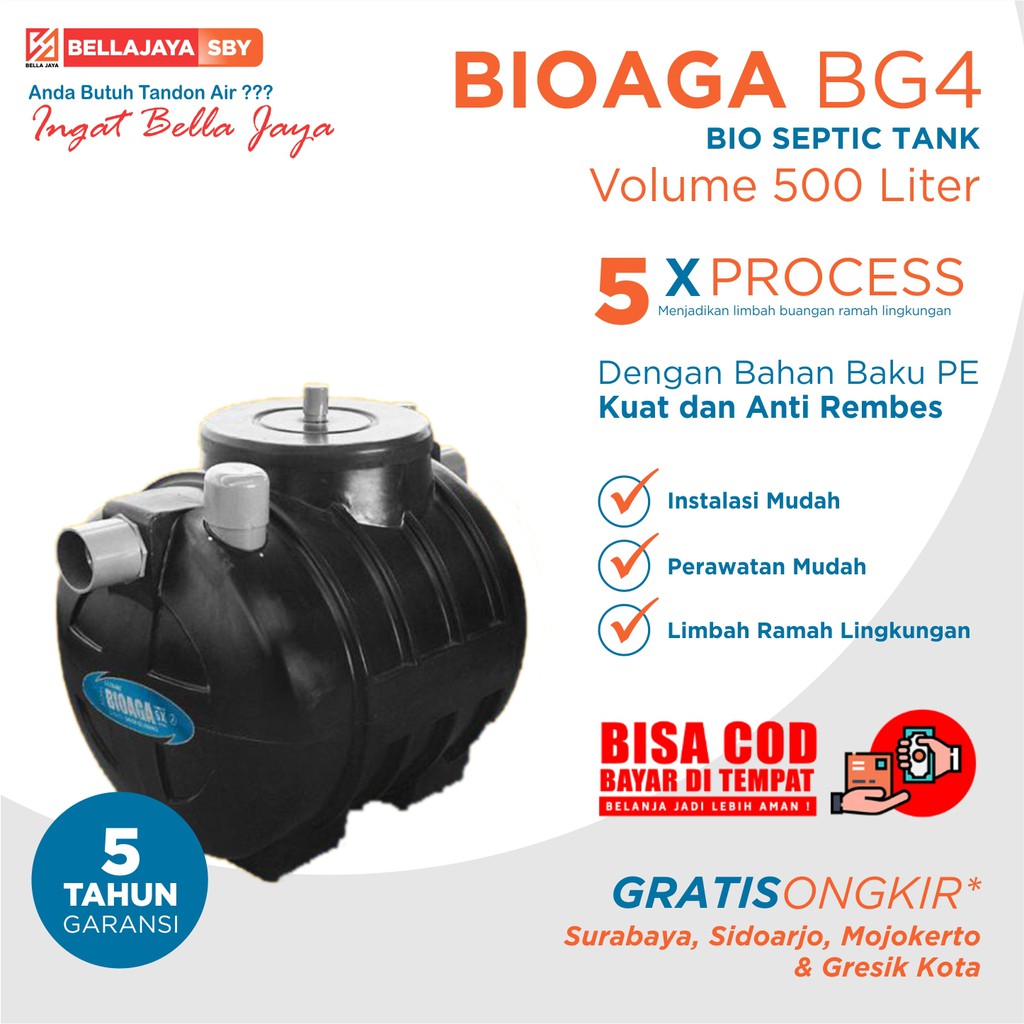 Septic Tank Bioaga BG4 Ramah Lingkungan