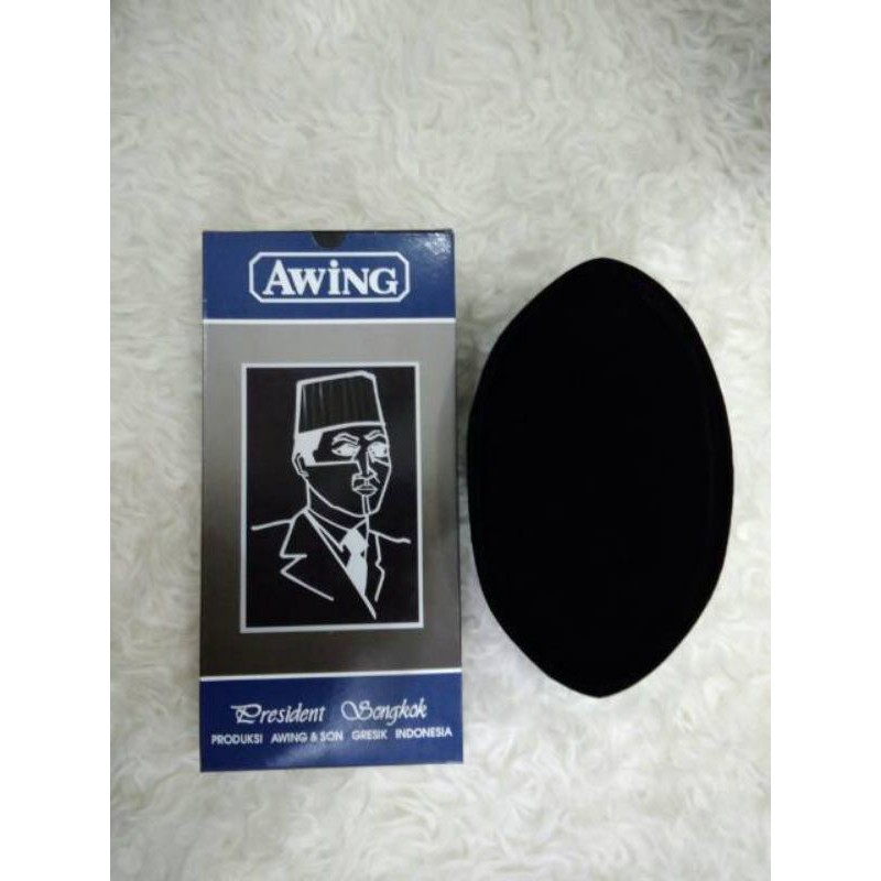 Peci Awing Presiden (Hitam Polos)