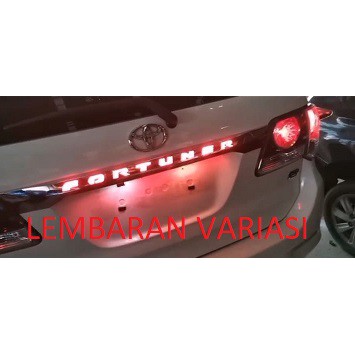 Trunk lid LED Toyota fortuner 2012-2015 / garnish bagasi grand fortuner