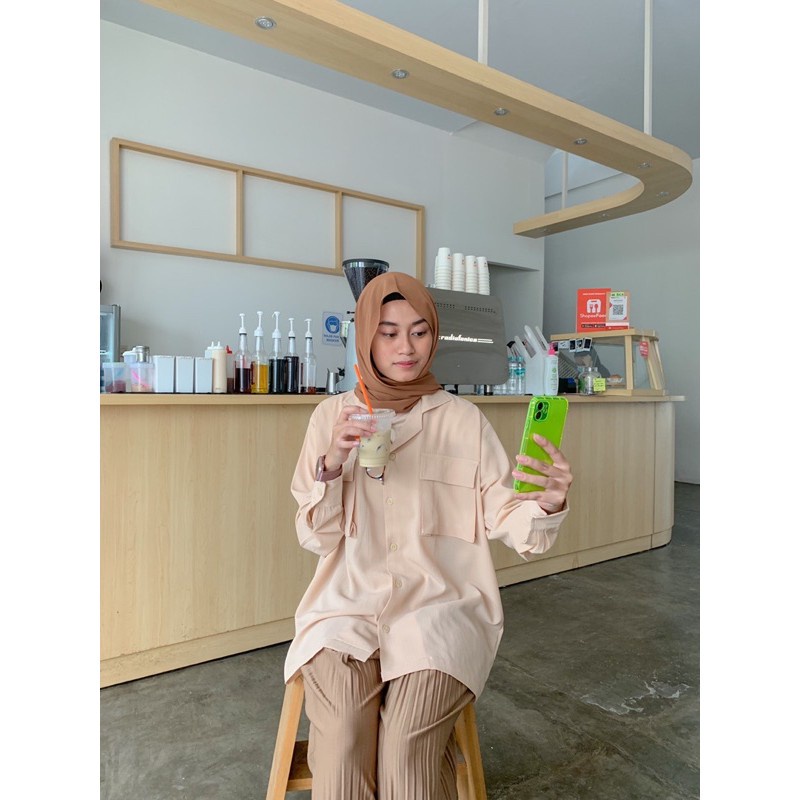 HD16:RUBY KEMEJA OVERSIZE REMAJA KOREANSTYLE