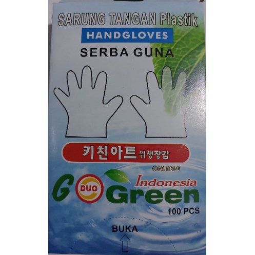 Sarung Tangan plastik isi 100 lembar/Sarung Tangan Plastik Hygienis/Hand Gloves/Sarung Tangan Plasti