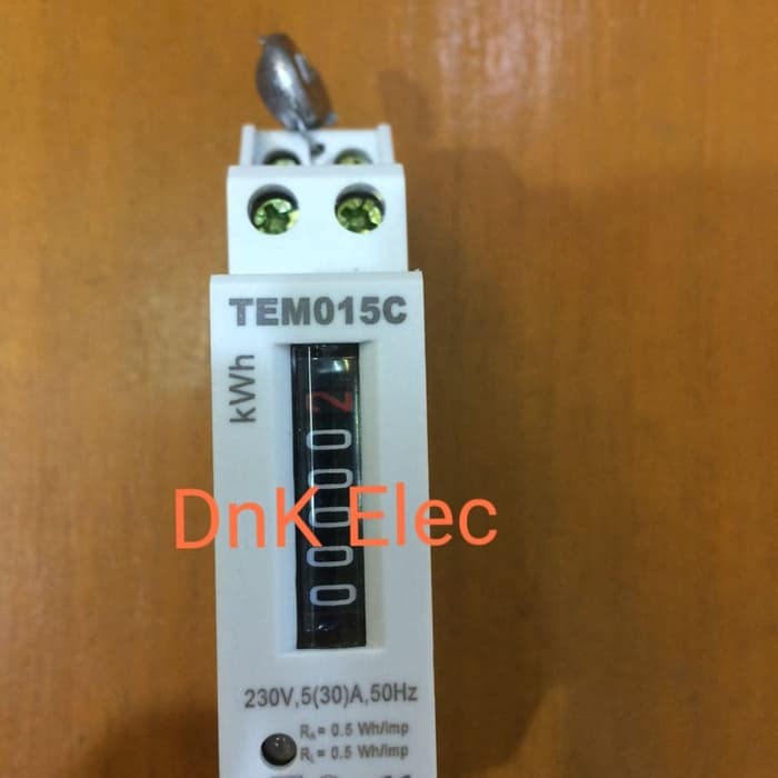 Kwh meter 1phase merk Thera type TEM015-C4240 counter (analog)