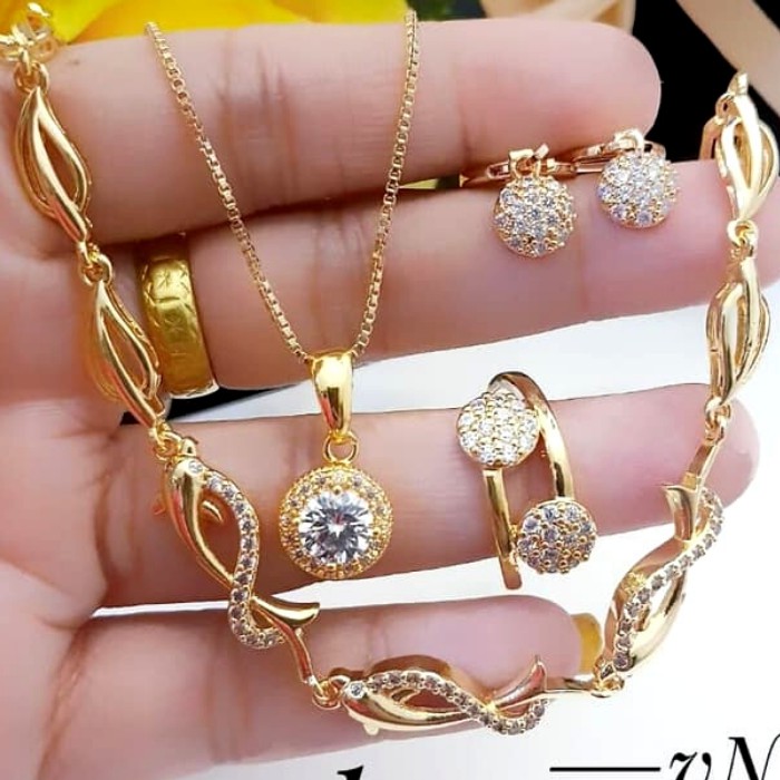 Perhiasan Titanium 1 set JX85