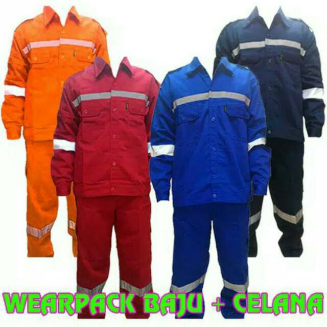 Coverall / Wearpack Safety model baju celana terpisah | Shopee Indonesia