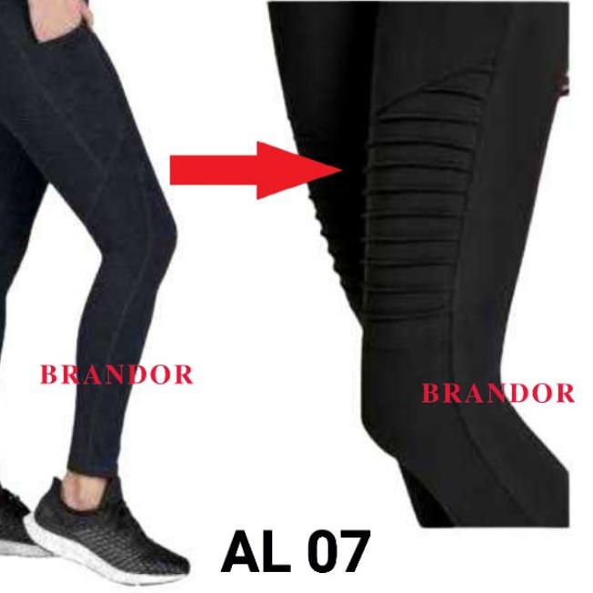 ♤ ALLG07 - HIGH WAIST LEGGING - MOTO - 2 SIDE POCKET By ACTIVE LIFE ✶