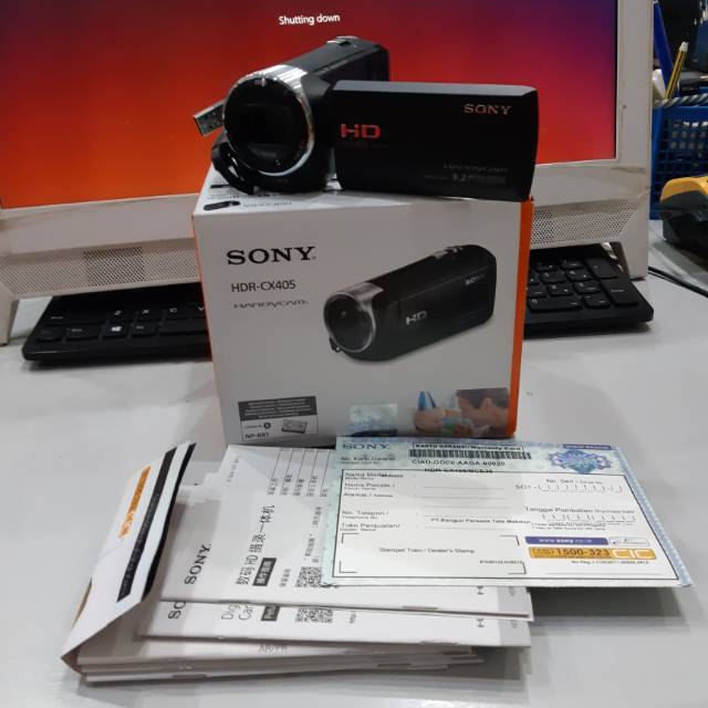 Handy Cam Sony Hdr Cx405 9 2mp Full Hd Full Set Shopee Indonesia