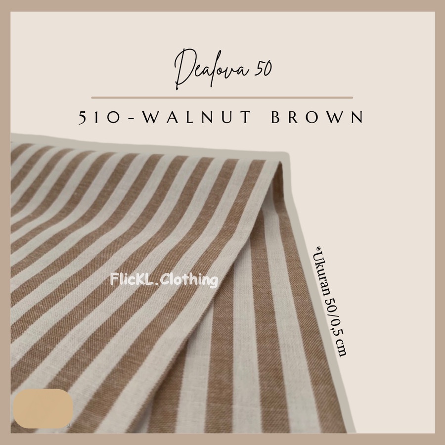 Bahan Kain Dealova 50 Premium Motif Salur Garis Garis Corak Garis Garis 50cm Eceran