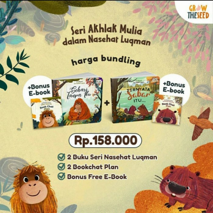 

GRATIS ONGKIR Boardbook Grow The Seed : Ternyata Sabar Itu / Sehari Tanpa Ibu BR177