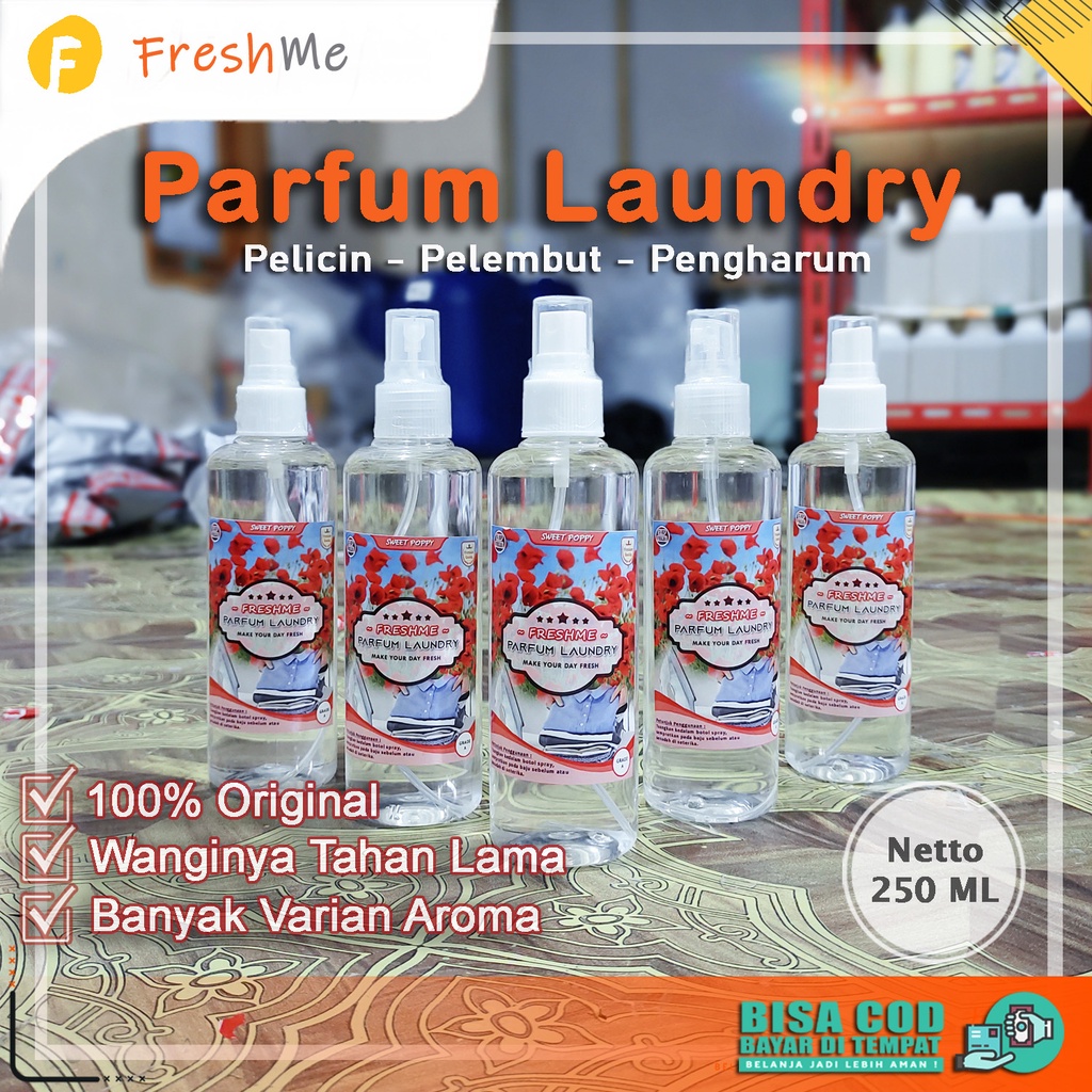 Parfum Loundry Aroma Sweet Poppy Siap Pakai / Parfum Laundry Spre Wangi tahan lama